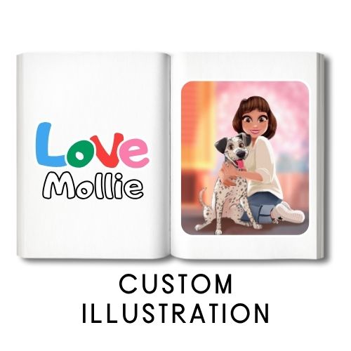 Custom Pet Illustration + Love Mollie Book