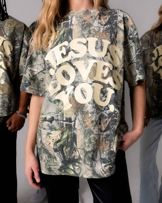 Jesus Loves You Camo Tee