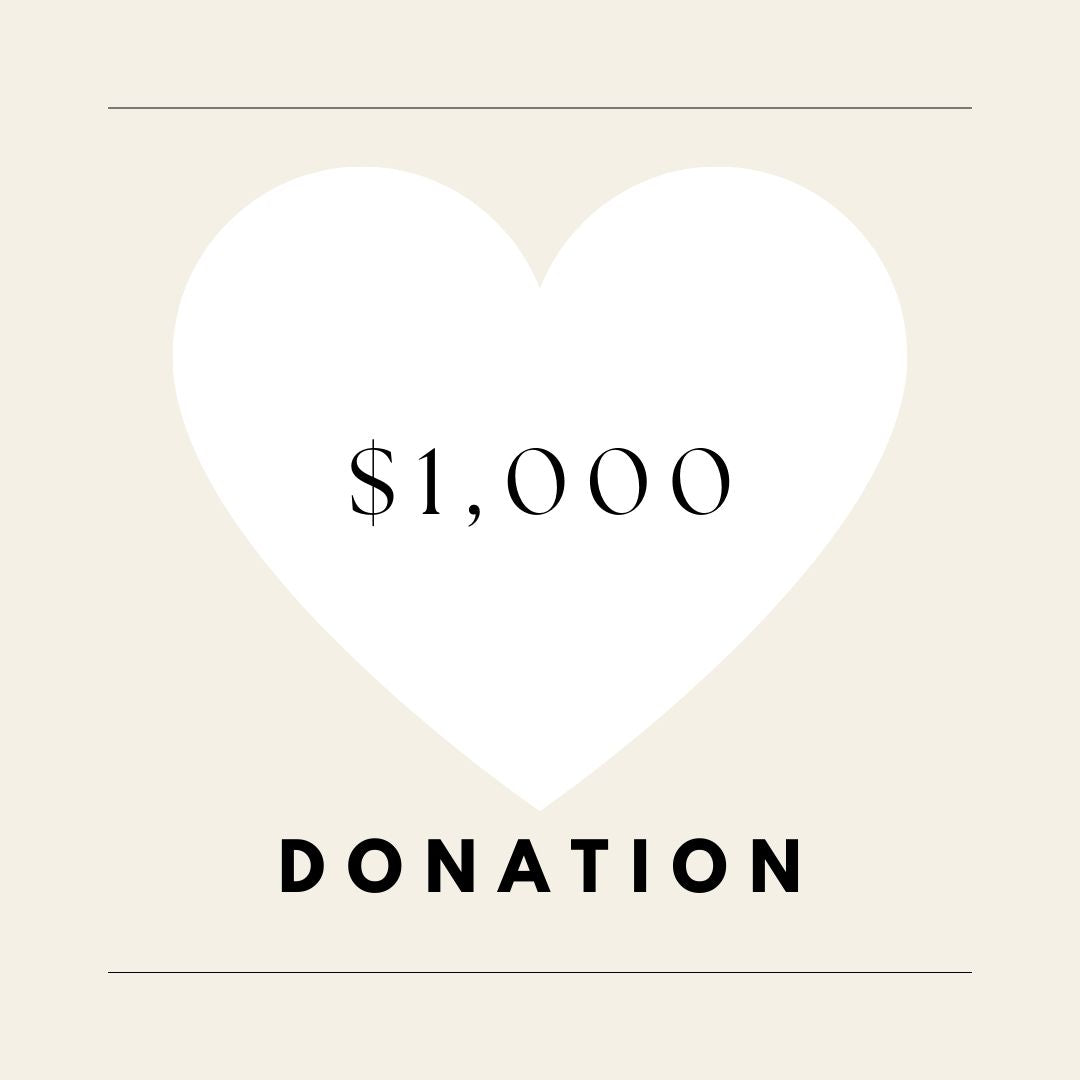 DONATION $1,000