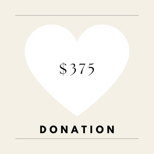 DONATION $375