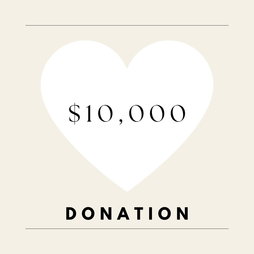 DONATION $10,000