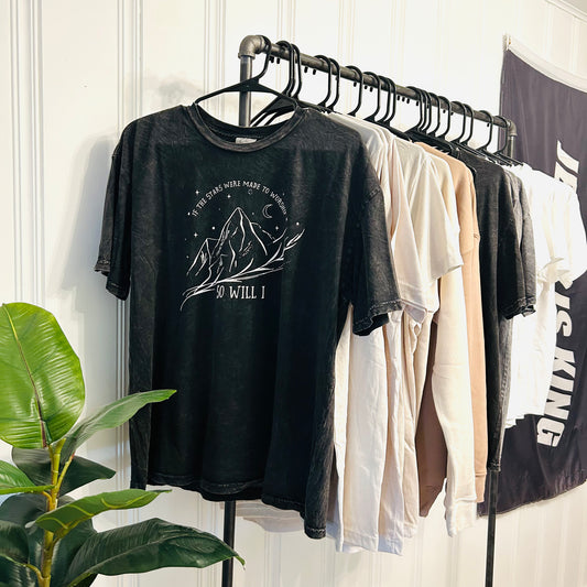 SO WILL I  Mineral Washed Graphic Tee
