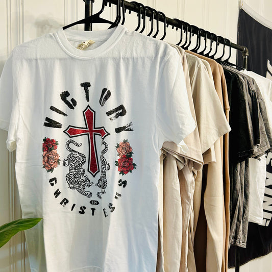 Victory in Christ Jesus Graphic Tee