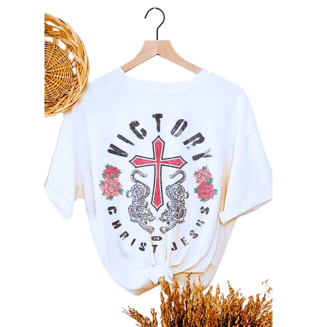 Victory in Christ Jesus Graphic Tee