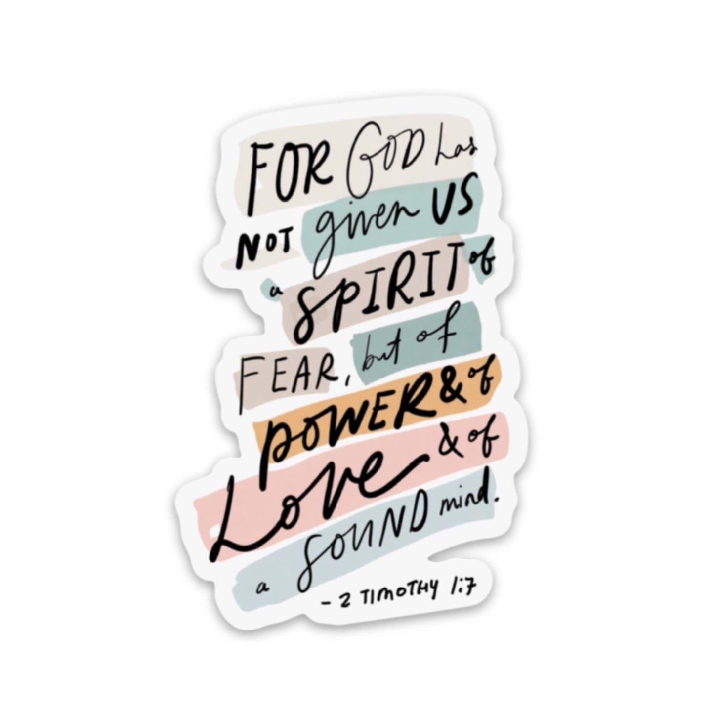 Power and Love Sticker