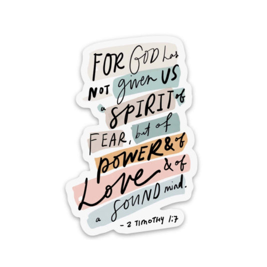 Power and Love Sticker