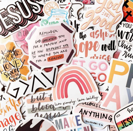Christian Sticker Bundle - 10 Pack