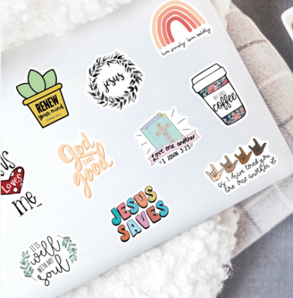 Christian Sticker Bundle - 10 Pack