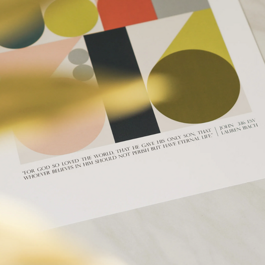 John 3:16 8x10 Modern Art Print